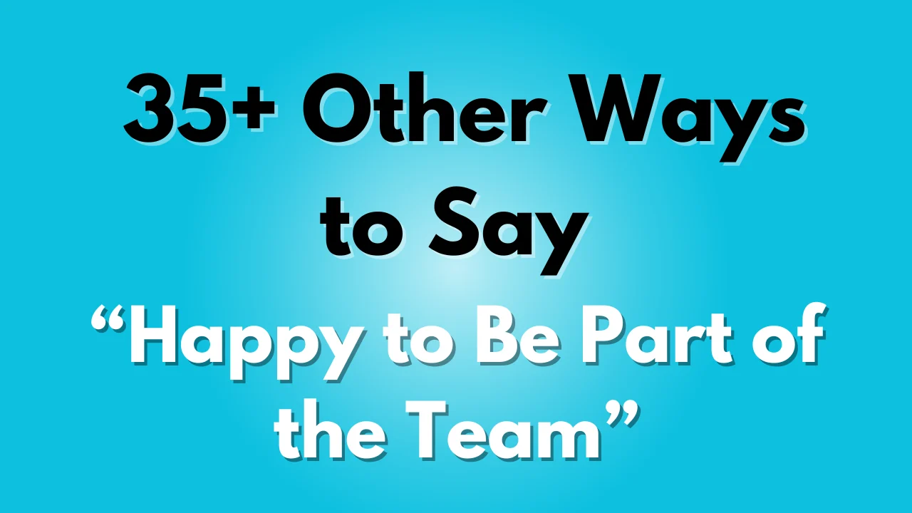 Happy to Be Part of the Team