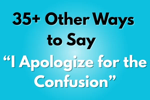 I Apologize for the Confusion