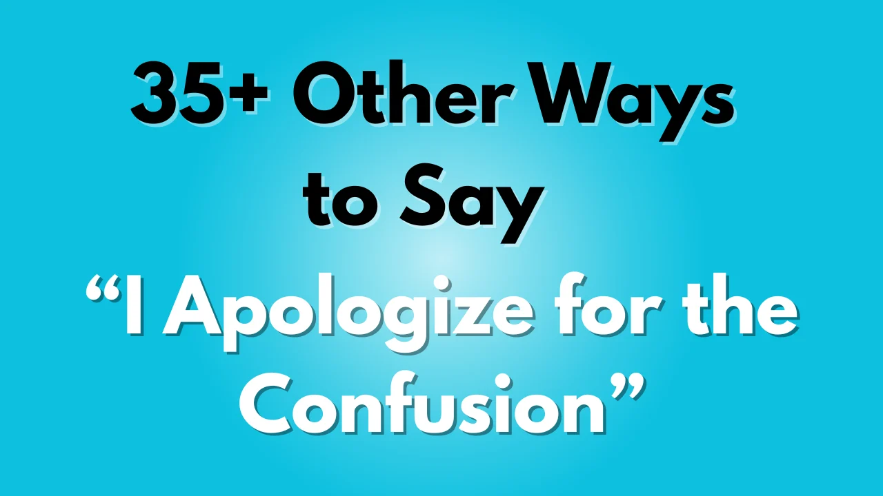 I Apologize for the Confusion