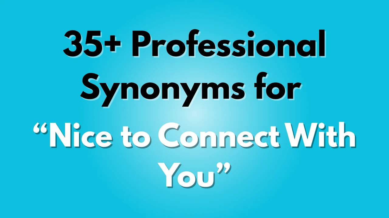 Nice to Connect With You