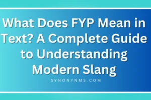 FYP Mean in Text