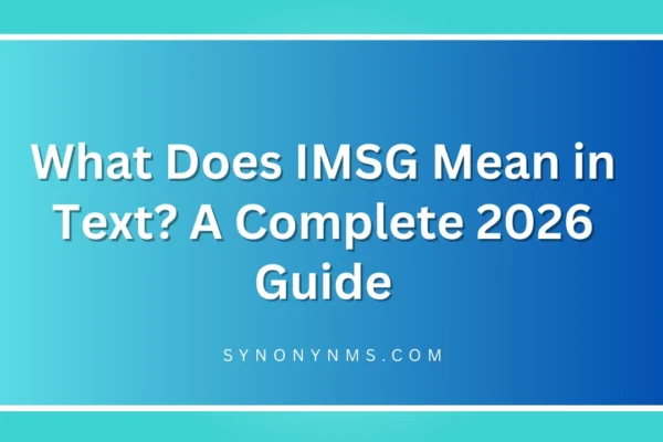 IMSG Mean in Text