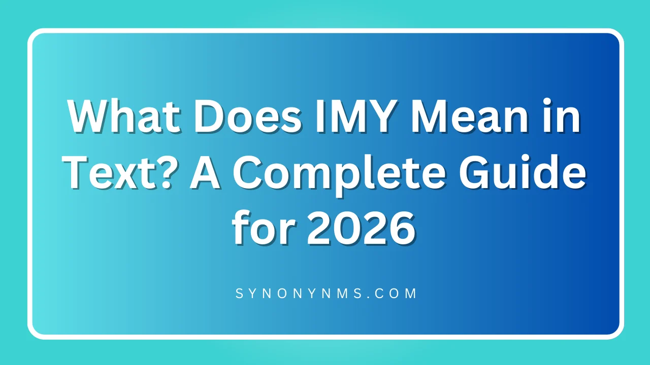 IMY Mean in Text