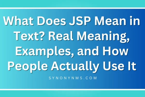 JSP Mean in Text