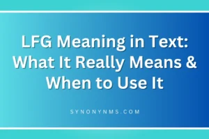 LFG Meaning in Text