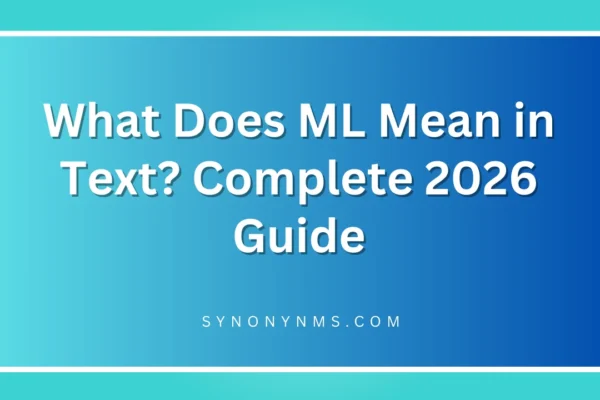 ML Mean in Text