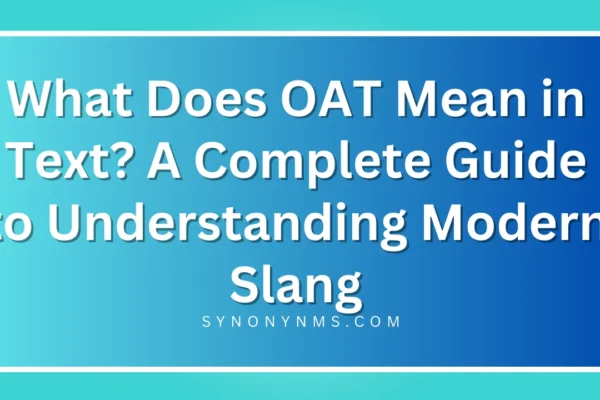 OAT Mean in Text