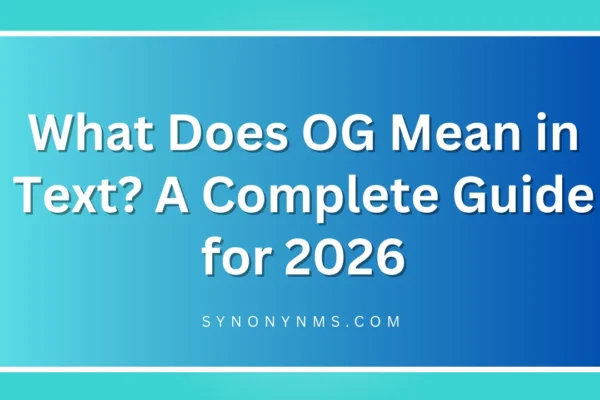 OG Mean in Text