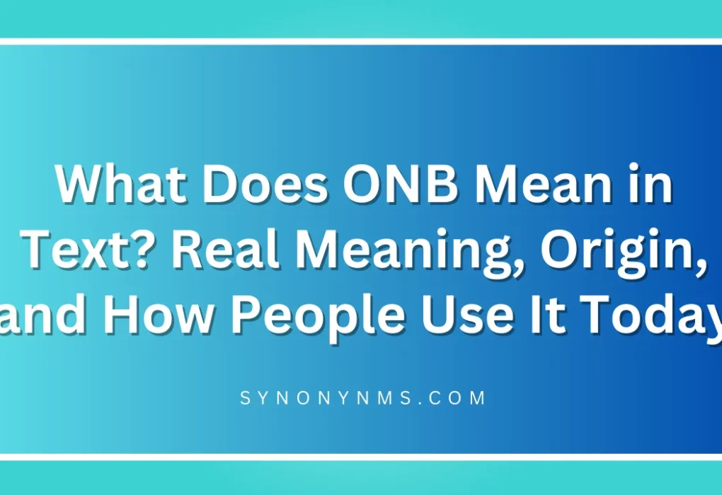 ONB Mean in Text