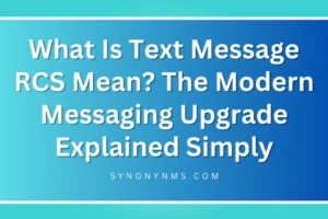 what text message RCS means