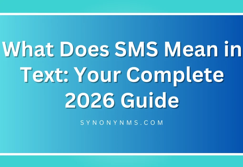 SMS Mean in Text