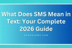 SMS Mean in Text