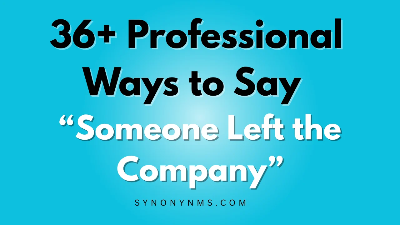 Someone Left the Company