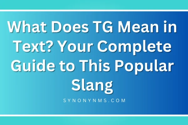TG Mean in Text