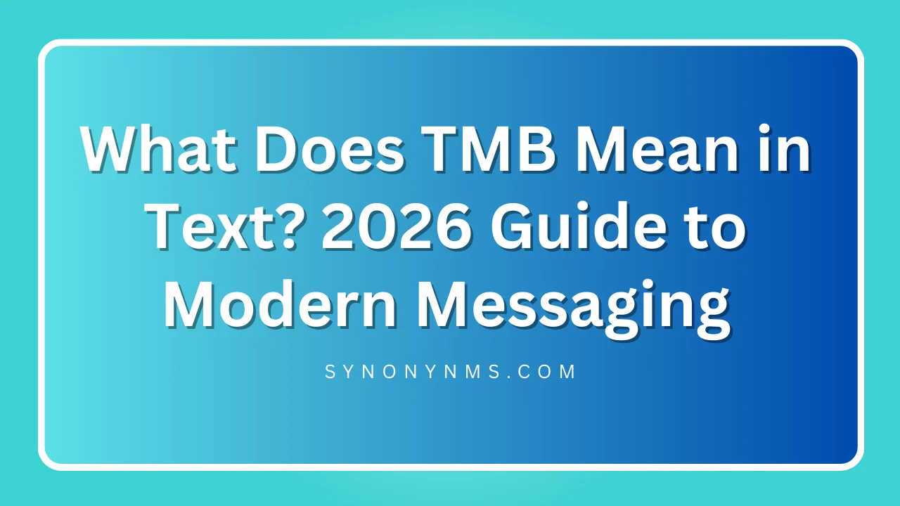 TMB Mean in Text