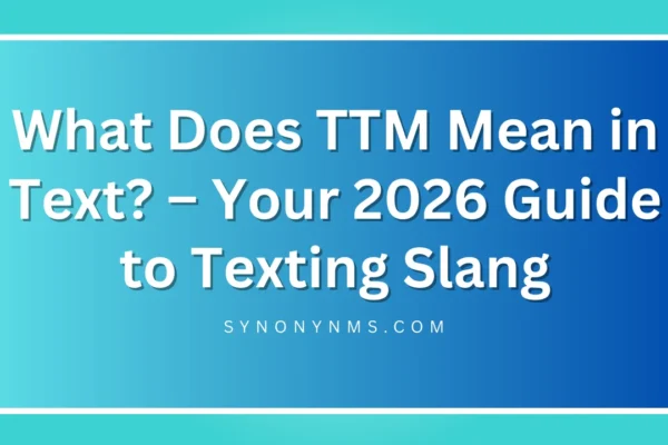 TTM Mean in Text
