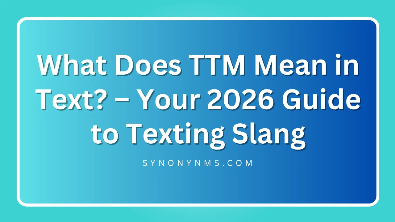 TTM Mean in Text