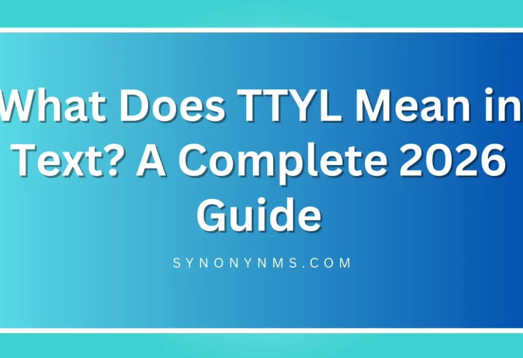 TTYL Mean in Text