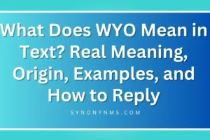 WYO Mean in Text