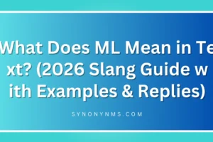 ML Mean in Text