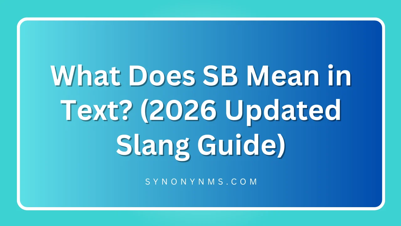 SB Mean in Text