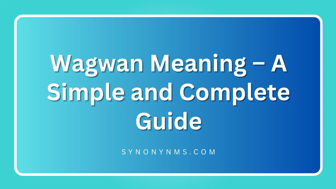 Wagwan Meaning